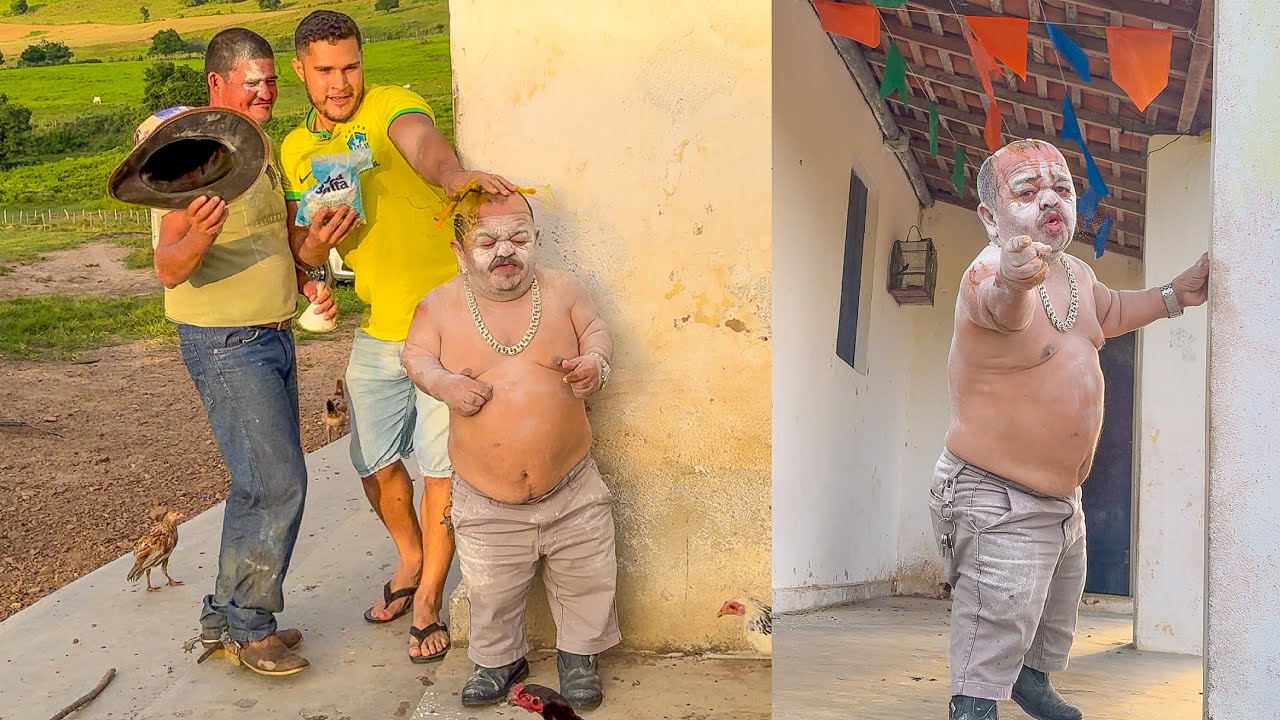 LEÔNCIO JOGA OVO PODRE COM FARINHA NA CARECA DE PILILIU | PILILIU DA RESENHA