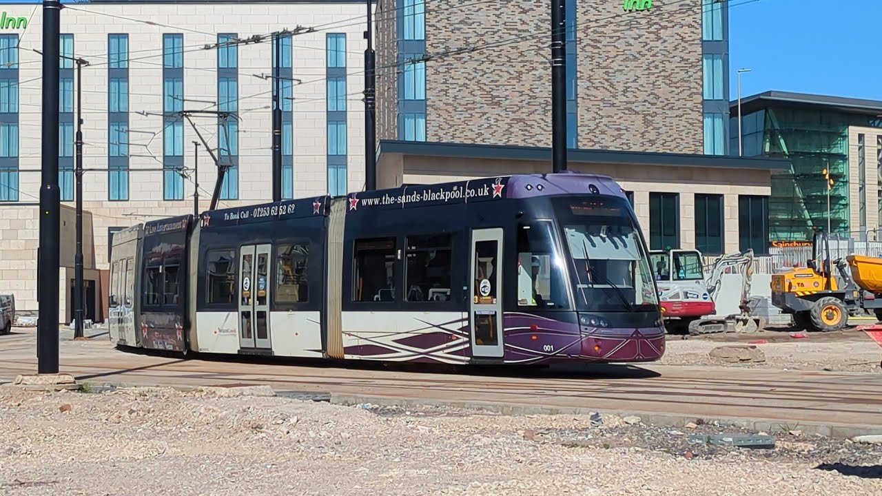 Blackpool Talbot Road Extension Tram Testing