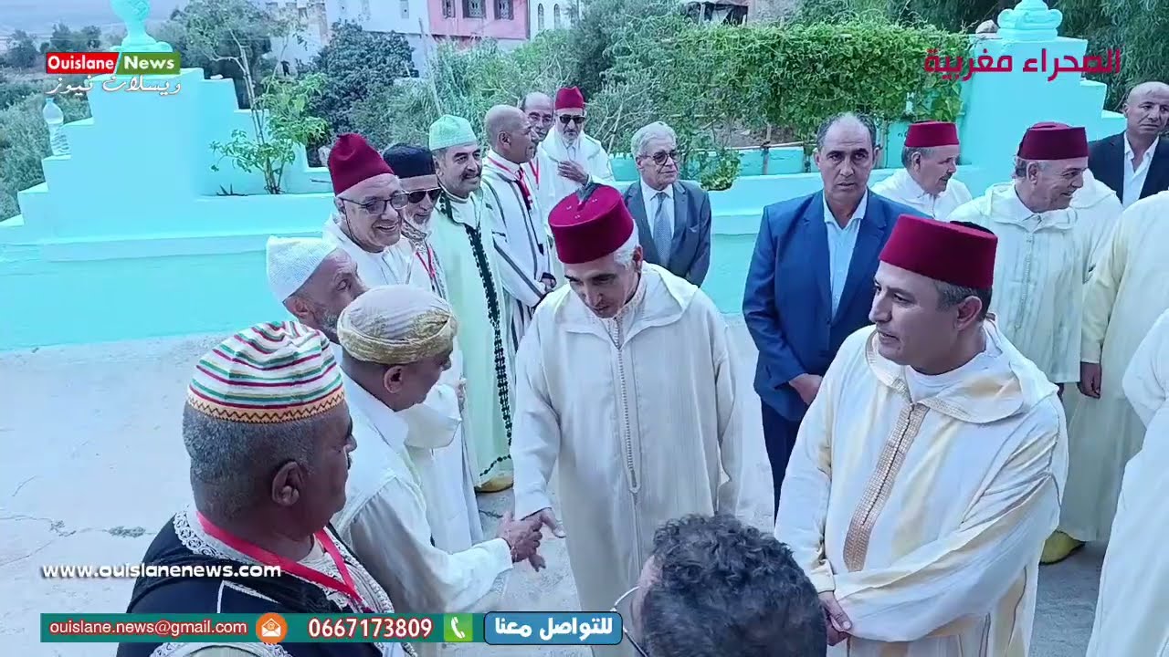 مكناس/لحضة وصول إنطلاق فعاليات موسم سيدي علي بن حمدوش بحضور الكاتب العام احمد صابير (ويسلان نيوز)