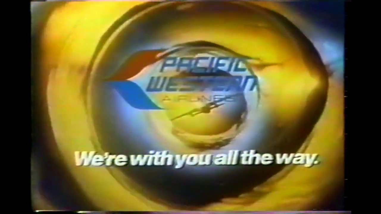 Pacific Western Airlines TV Commercial 1976 We're with you all the way