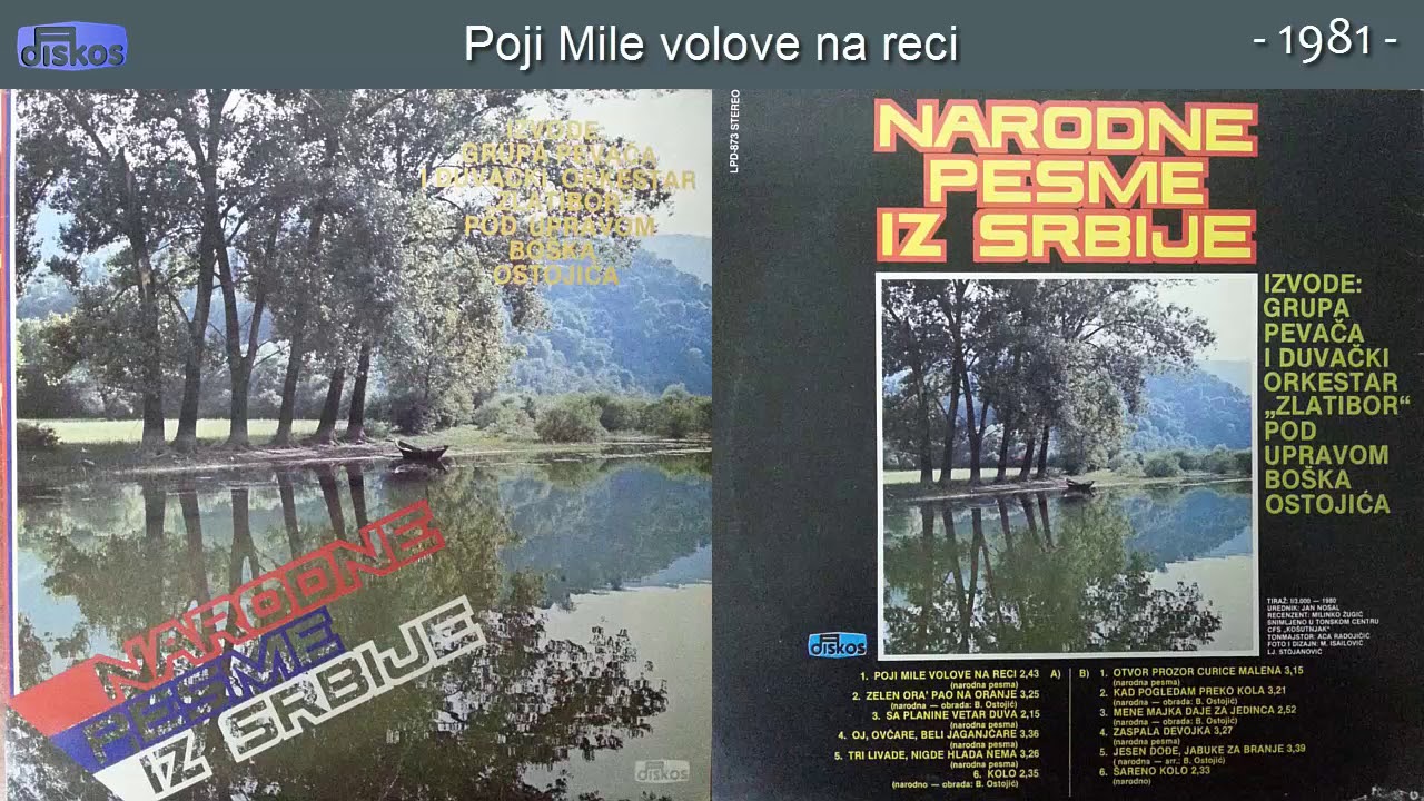 Grupa Zlatibor - Poji Mile volove na reci - (Audio 1981)