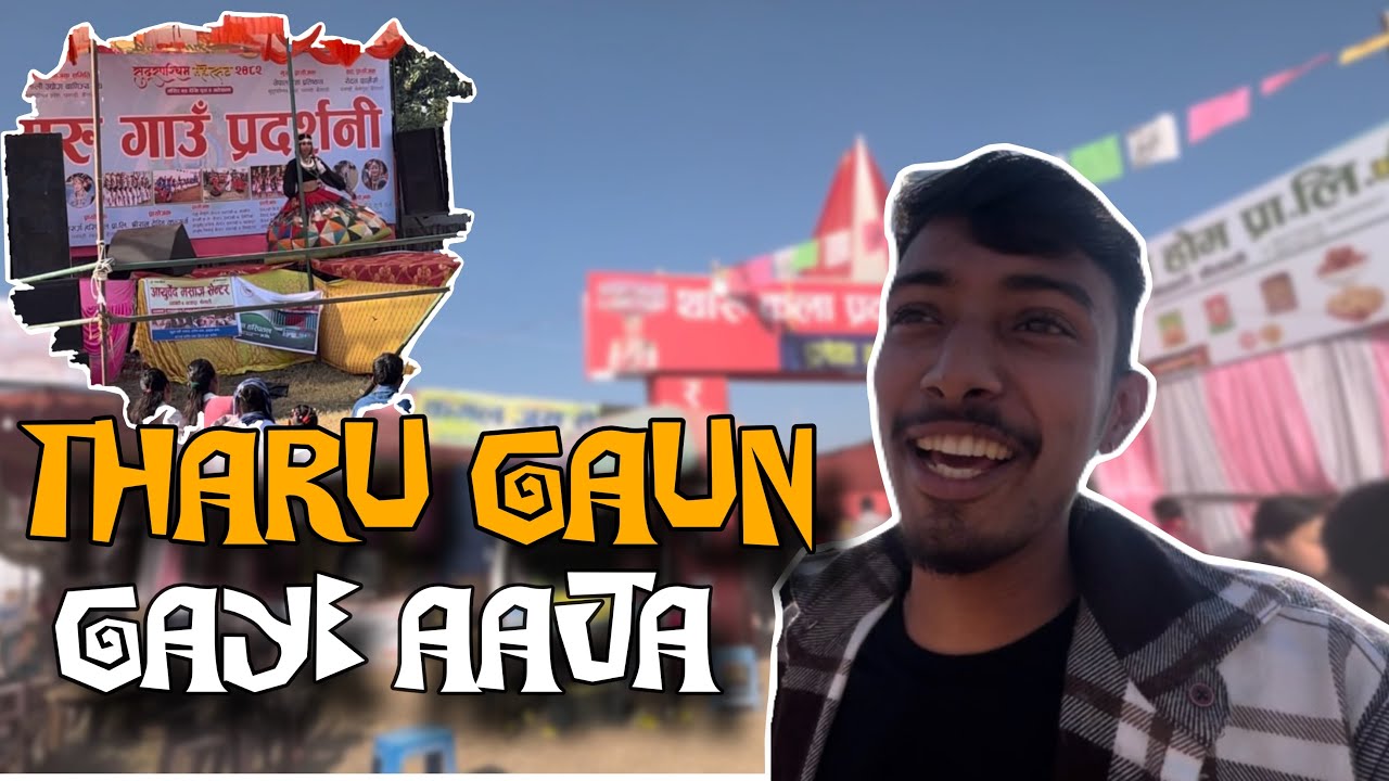 Village Mela Vlog Nepal | Tharu Gaun Item Dance 😱 Full Masti