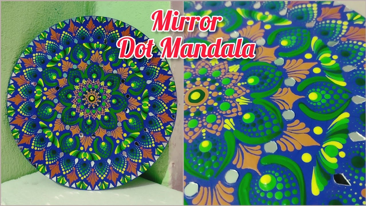 Dot mandala art on mdf board || 12 inch dot mandala art @Peaceofmind_Bonitanath
