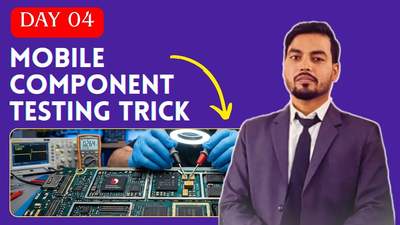MOBILE TCOMPONENT TESTING TRICK | LIVE BASIC MOBILE REPAIR | SMART MOBILE SOLUTION