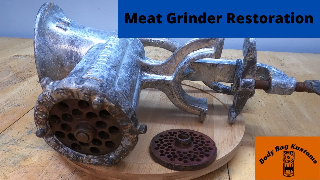 Crusty Vintage Meat Grinder Restoration
