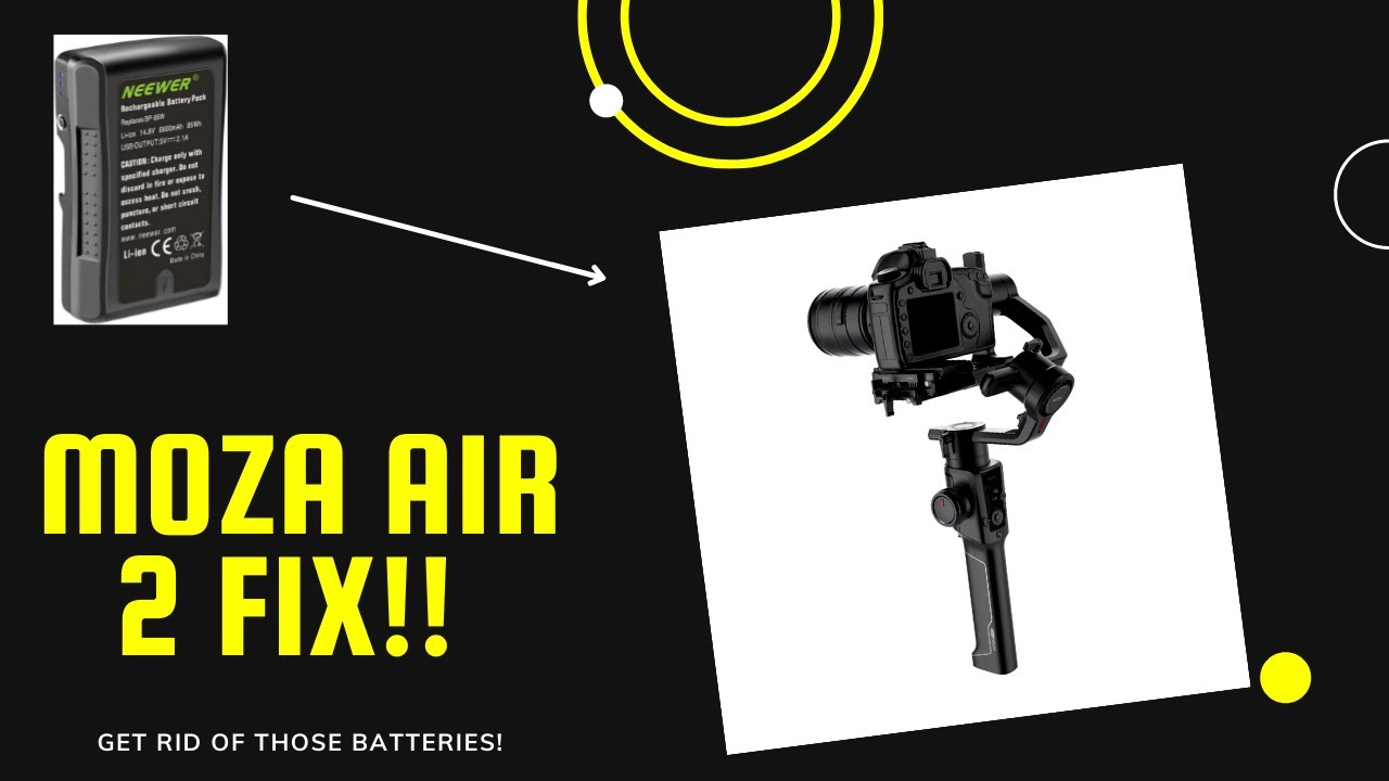 Moza Air 2 - FIX - V-MOUNT BATTERY SOLUTION!