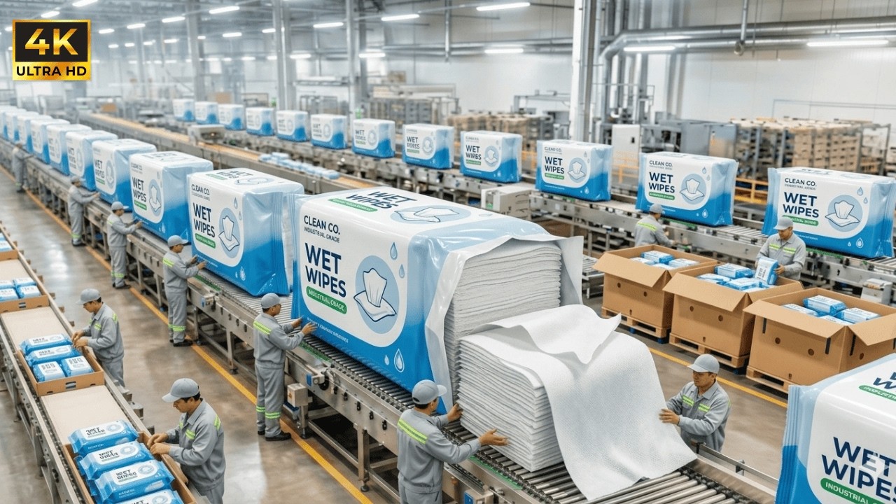 Inside America's Fastest Wet Wipes Line: How 600 Cuts Per Minute Builds the Pack in Your Home