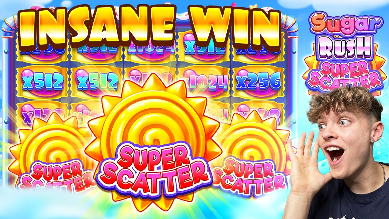 THE CRAZIEST SUGAR RUSH SUPER SCATTER WIN OF MY LIFE...