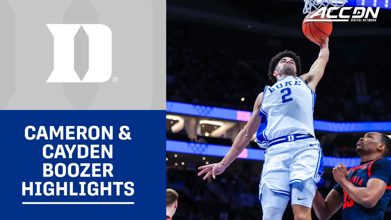 Duke's Cameron Boozer & Cayden Boozer ACC Championship Game Highlights