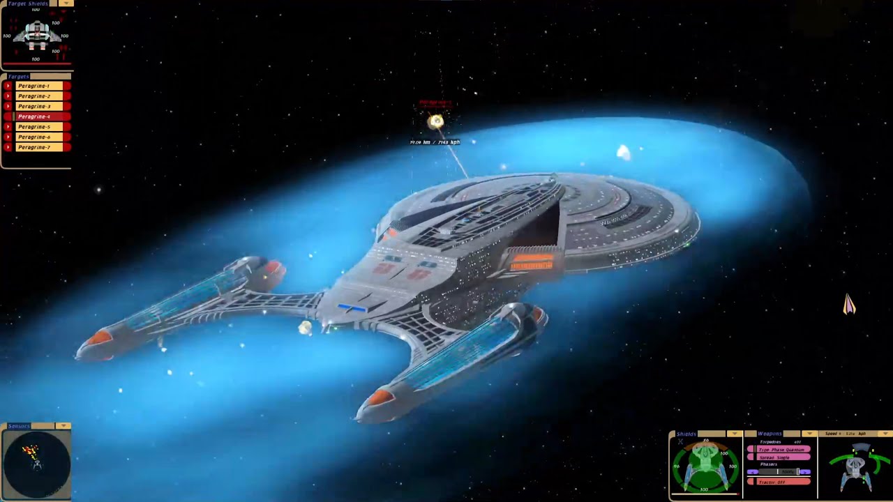 Excalibur Class vs Fighters and Klingons