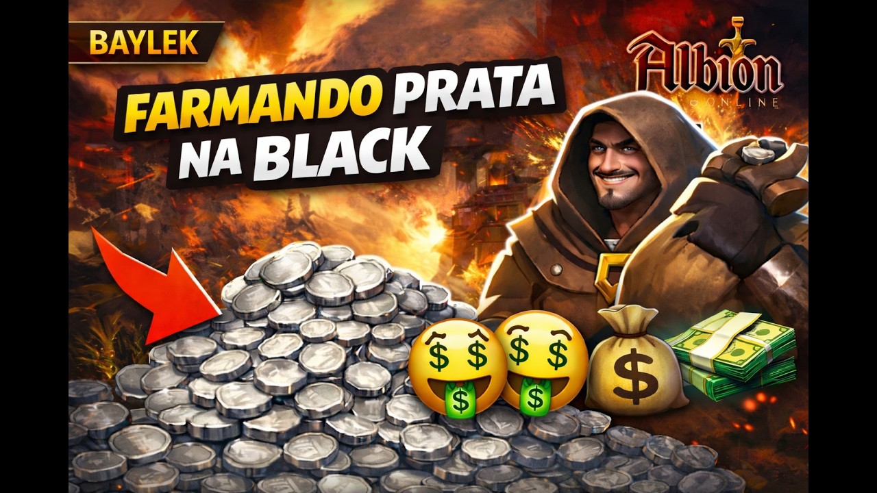 ⚔️Farmando Prata na Black Zone: Muito Lucro💰ou Morte Certa? 💀 | Albion Online