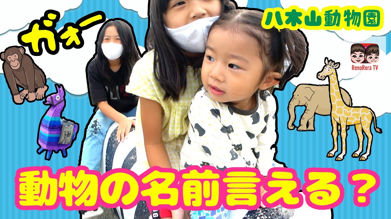 【八木山動物園】動物の名前チャレンジ！どれだけ名前覚えられるかな？れのれらTV【#1566】