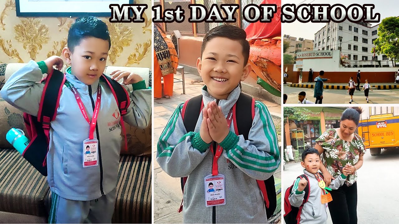Bivaan's 1st day of School | NEW CLASS | Grade- 1| ROSEBUD SCHOOL | Kathmandu NEPAL