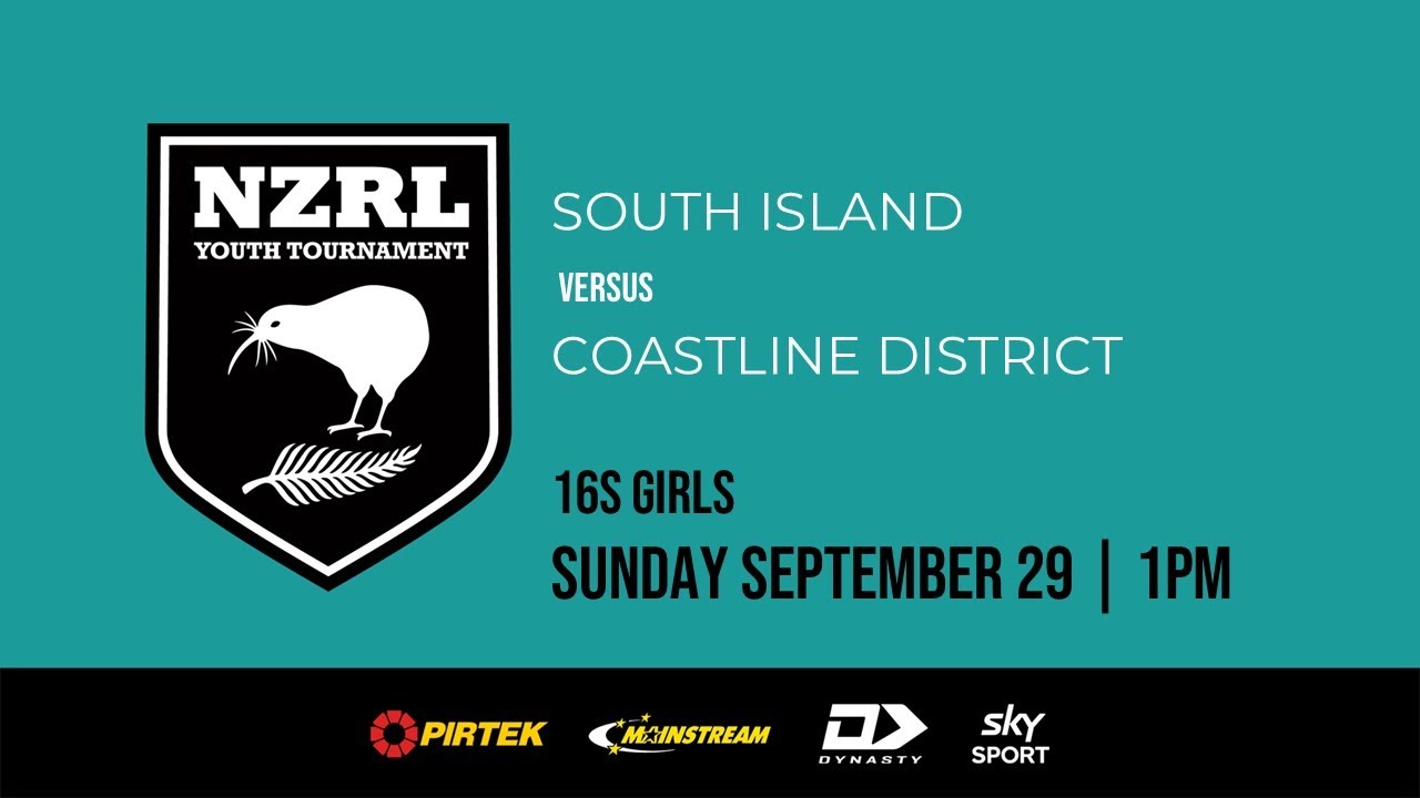 Day 1 | 16s Girls | South Island v Coastline | 2024 NZRL National Girls Youth Tournament