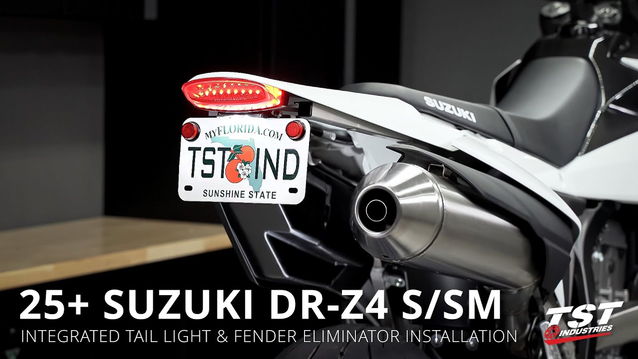 How to Install Integrated Tail Light & Fender Eliminator on 2025+ Suzuki DR-Z4S/SM by TST Industries