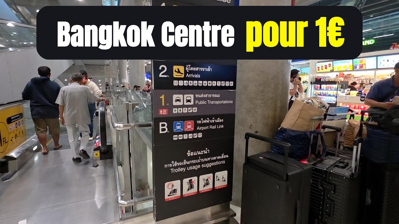 Bangkok : le moyen le moins cher depuis l’aéroport ✈️➡️🏙️