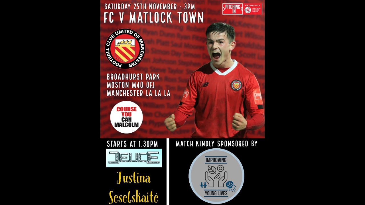 FC United vs Matlock Town - Highlights - 25-11-2023
