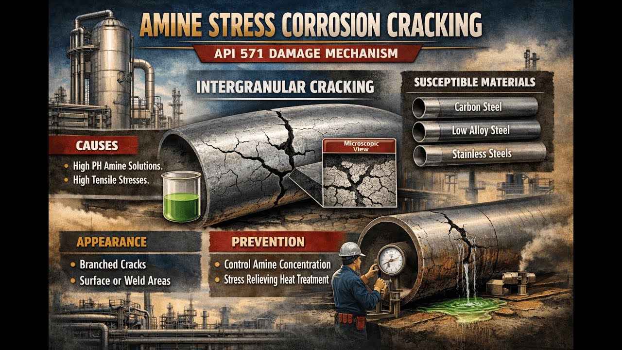 Amine Stress Corrosion Cracking||API571||DAMAGE MECHANISM