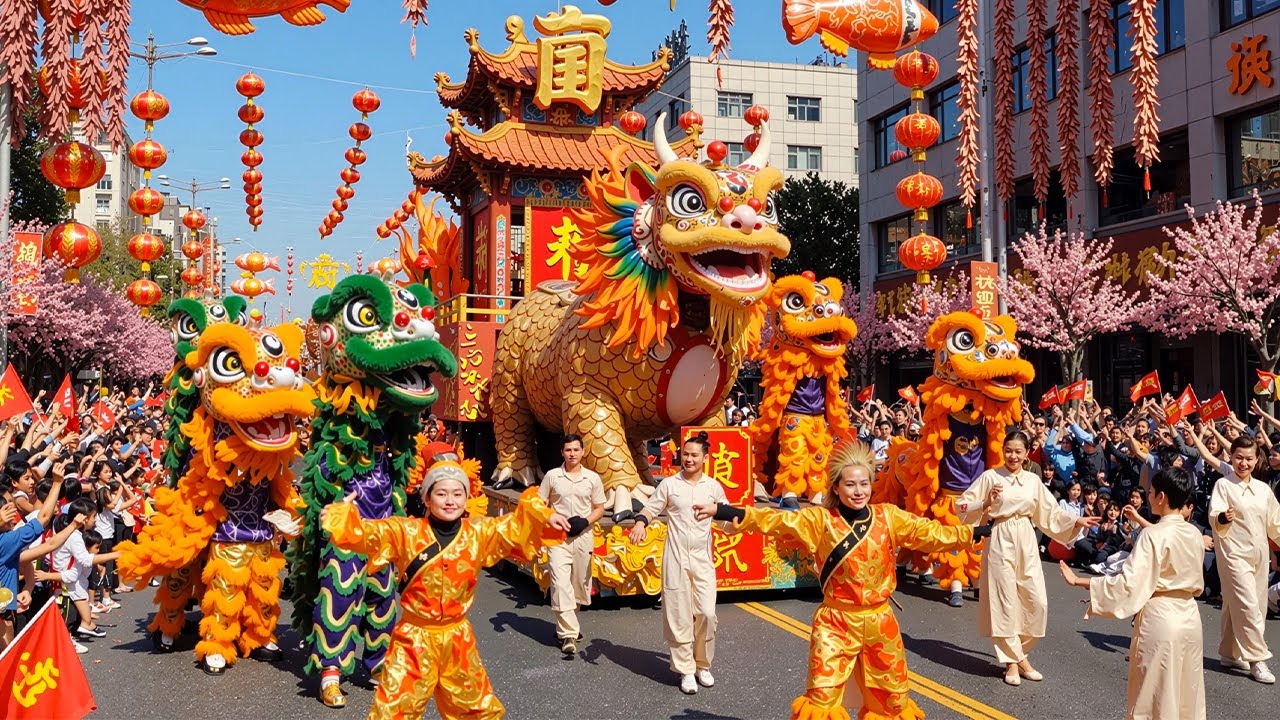 Lunar New Year 2026 in Beijing 🇨🇳 | Spectacular Street Celebrations | Full Parade