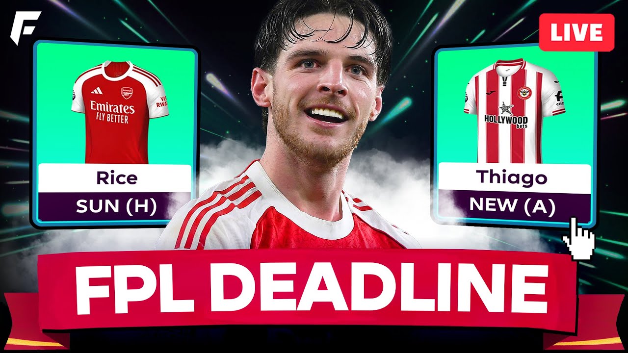 SAKA OUT! ❌ FPL GW25 DEADLINE LIVE STREAM 🚨