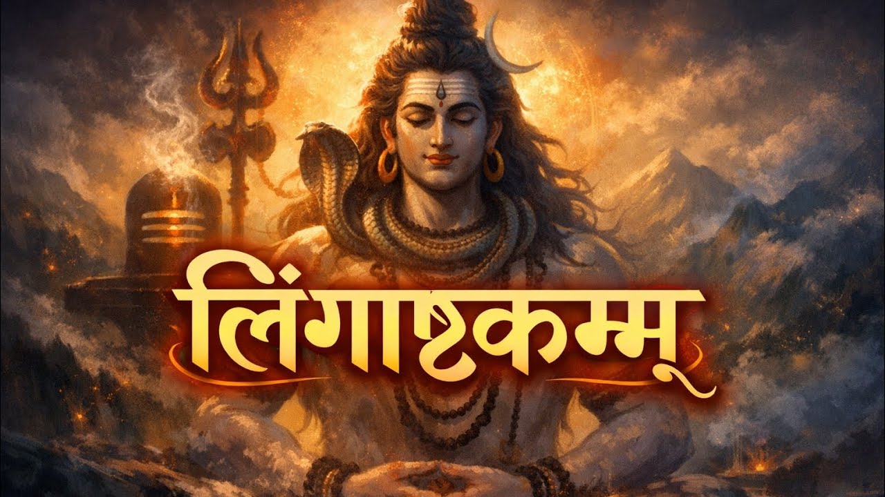 लिंगाष्टकम् स्तोत्रम् | Lingashtakam with Lyrics | Powerful Shiva Mantra for Peace, & Meditation