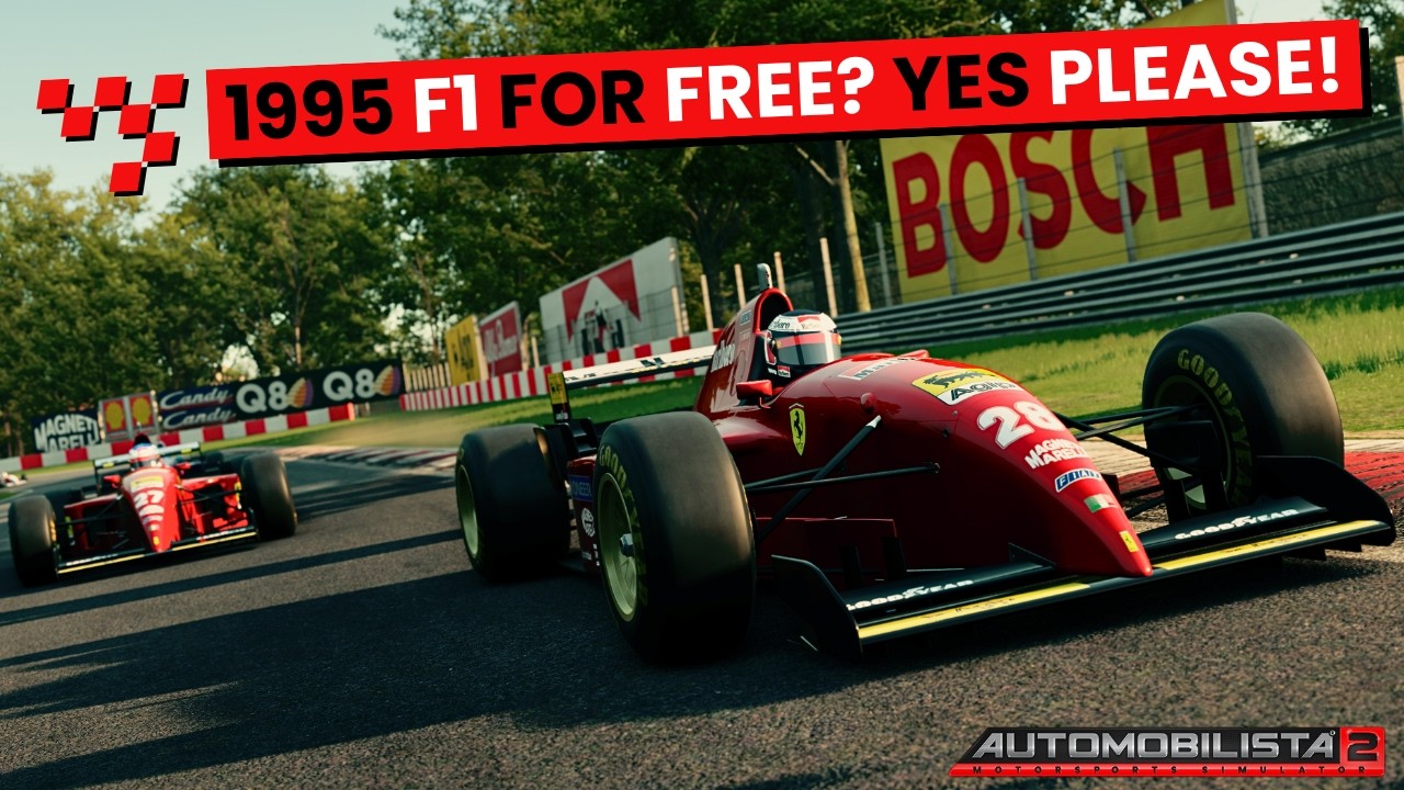 Automobilista 2 | AMS2 | This FREE 1995 Skin Pack is BRILLIANT! Classic F1 V12 @ Monza!