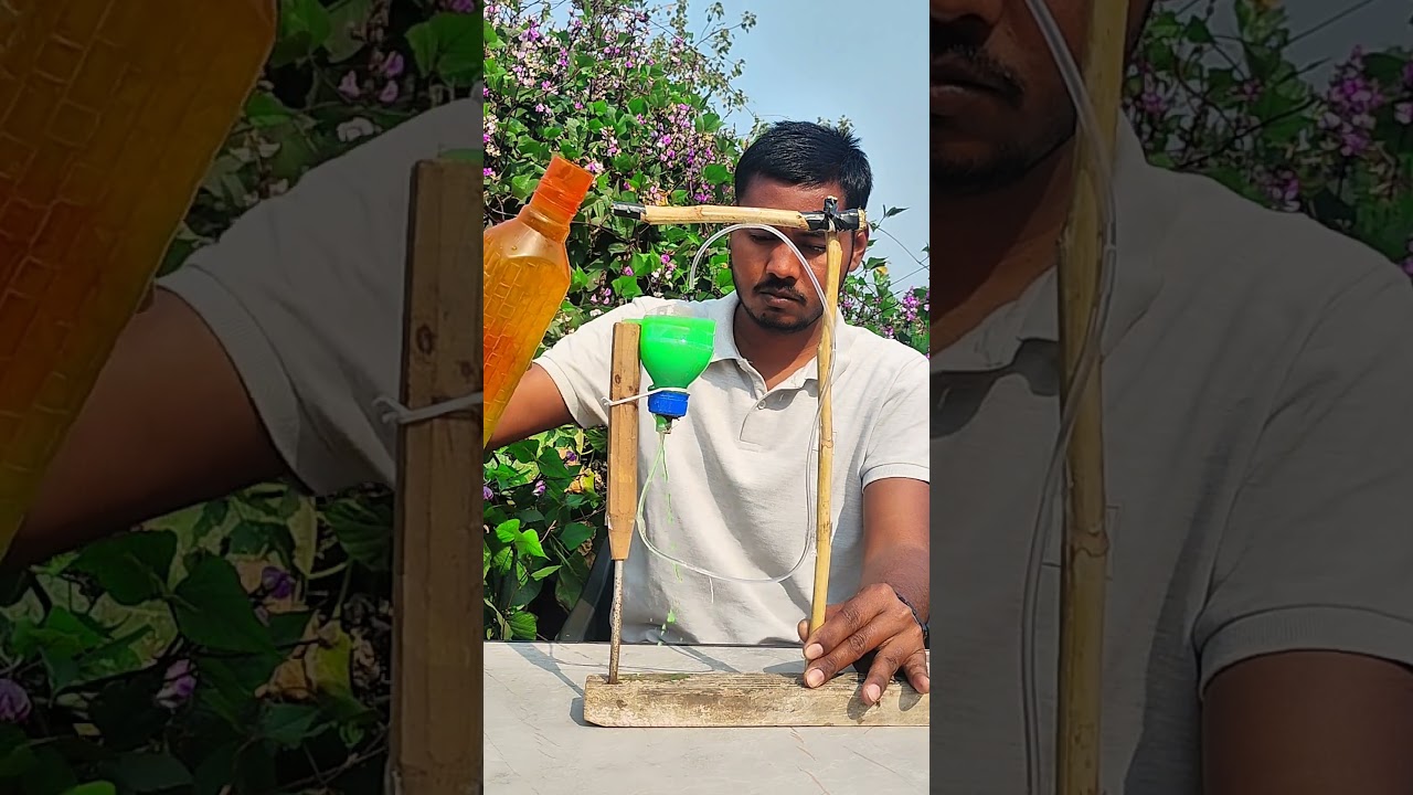 Non Stop Water Flow Experiment 😱 Amazing Science Trick #shorts