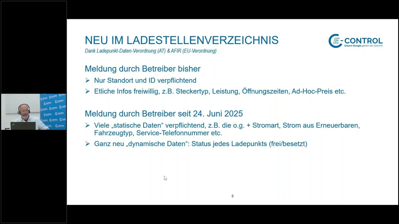 E-Control Webinar "Entspannt e-mobil – mit den Updates unserer Lade Websites"