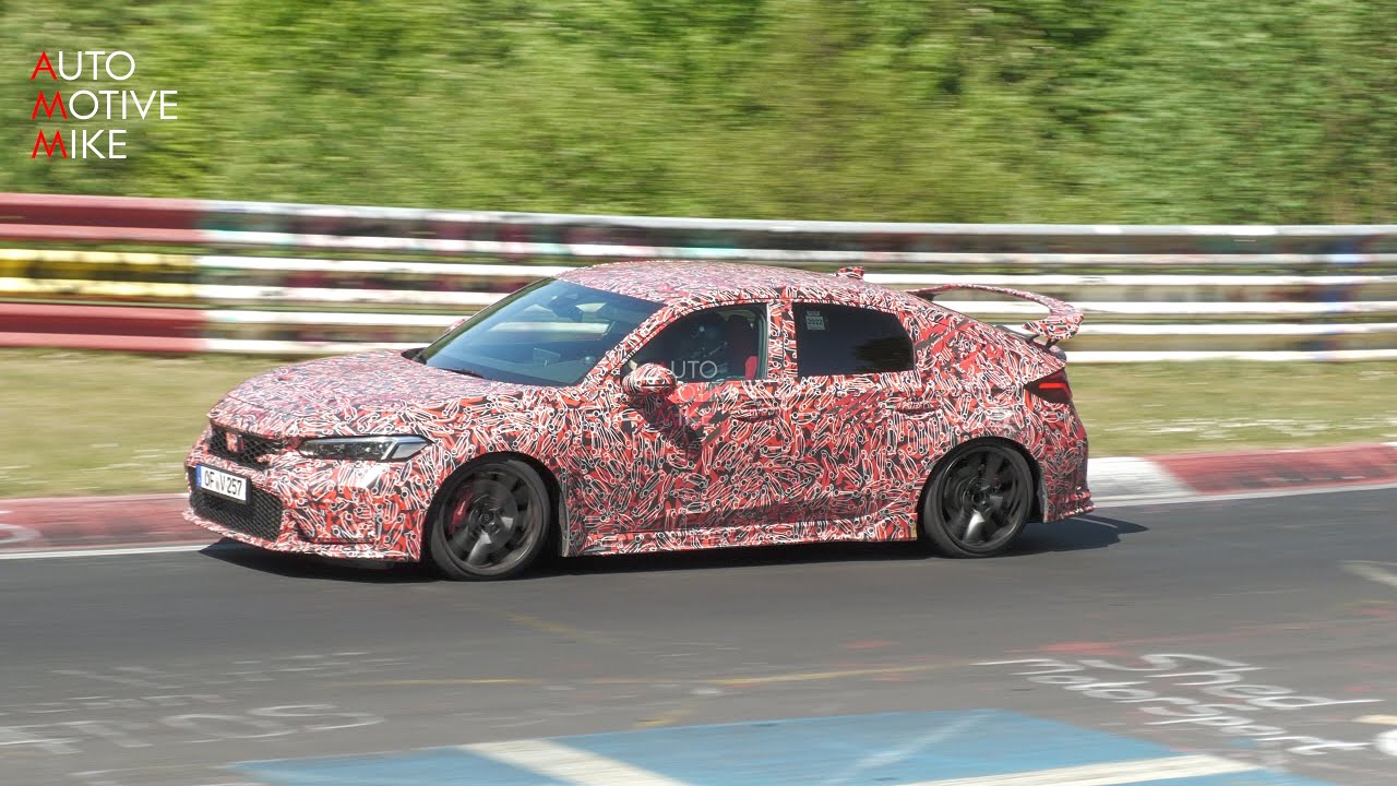 2023 HONDA CIVIC TYPE R SPIED TESTING AT THE NÜRBURGRING