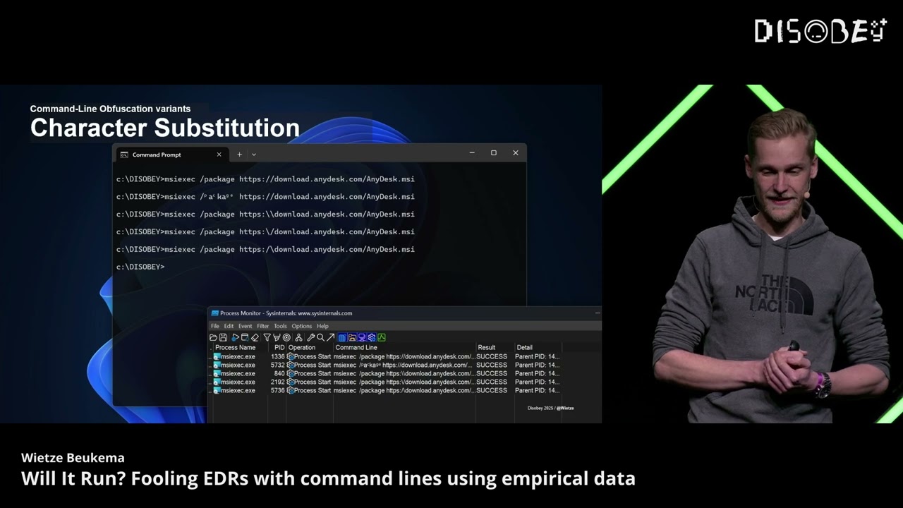 [D25] Will It Run? Fooling EDRs with command lines using empirical data  - Wietze Beukema