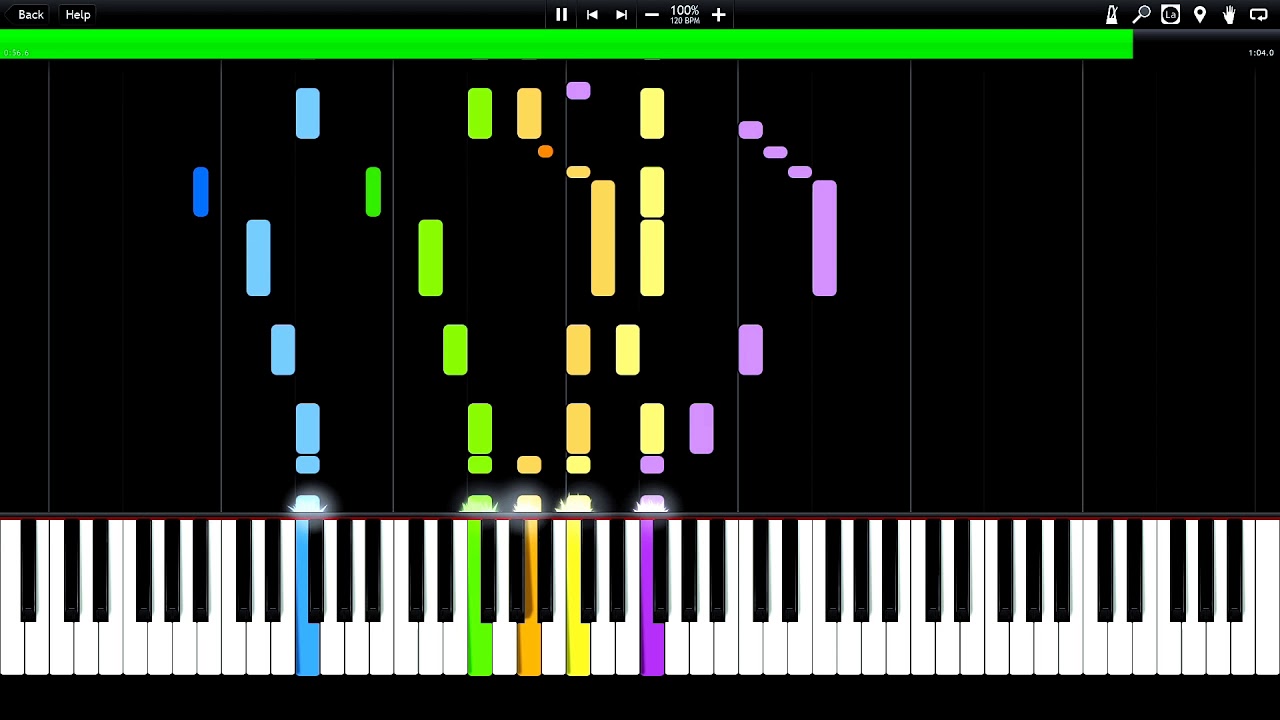 German Military Music - Preußischer Präsentiermarsch Synthesia Piano Tutorial (midi) //Peet du Toit