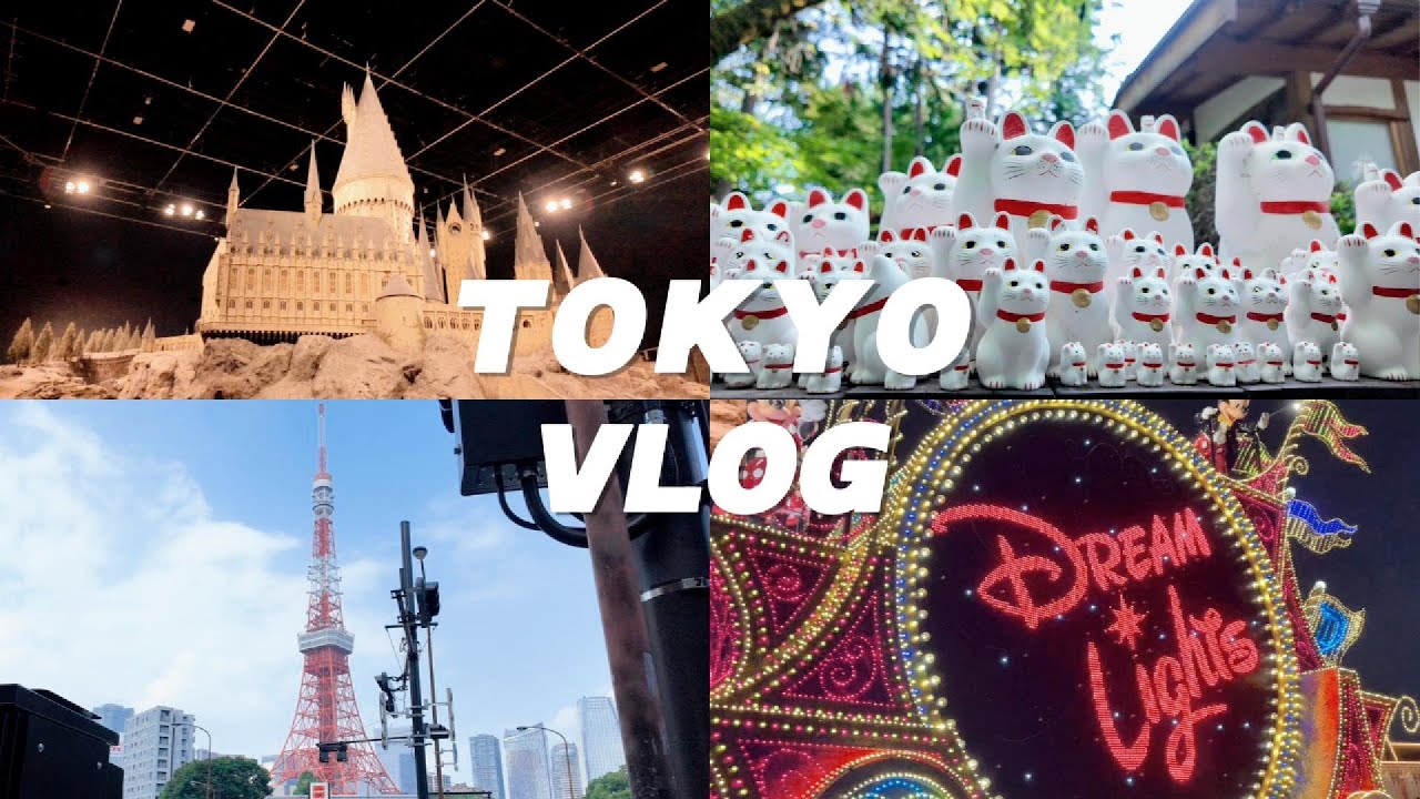 東京VLOG🗼/御茶水買到滑雪外套了/哈利波特影城🪄/淺草浴衣體驗👘/豪德寺/迪士尼陸地/超好吃燒肉和漢堡排😋