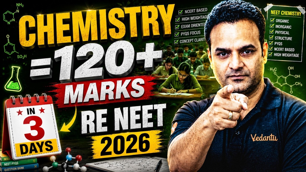 Chemistry = 120+  Marks in 3 days | ReNEET 2026 | Chemistry By Sarvesh Sir