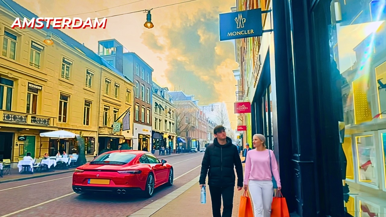 Exploring Amsterdam’s Richest Neighborhood, Walking Tour POV 4K