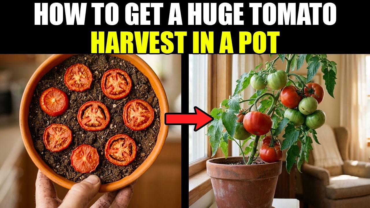 How to Grow TOMATOES in a POT and Get a GIANT Harvest