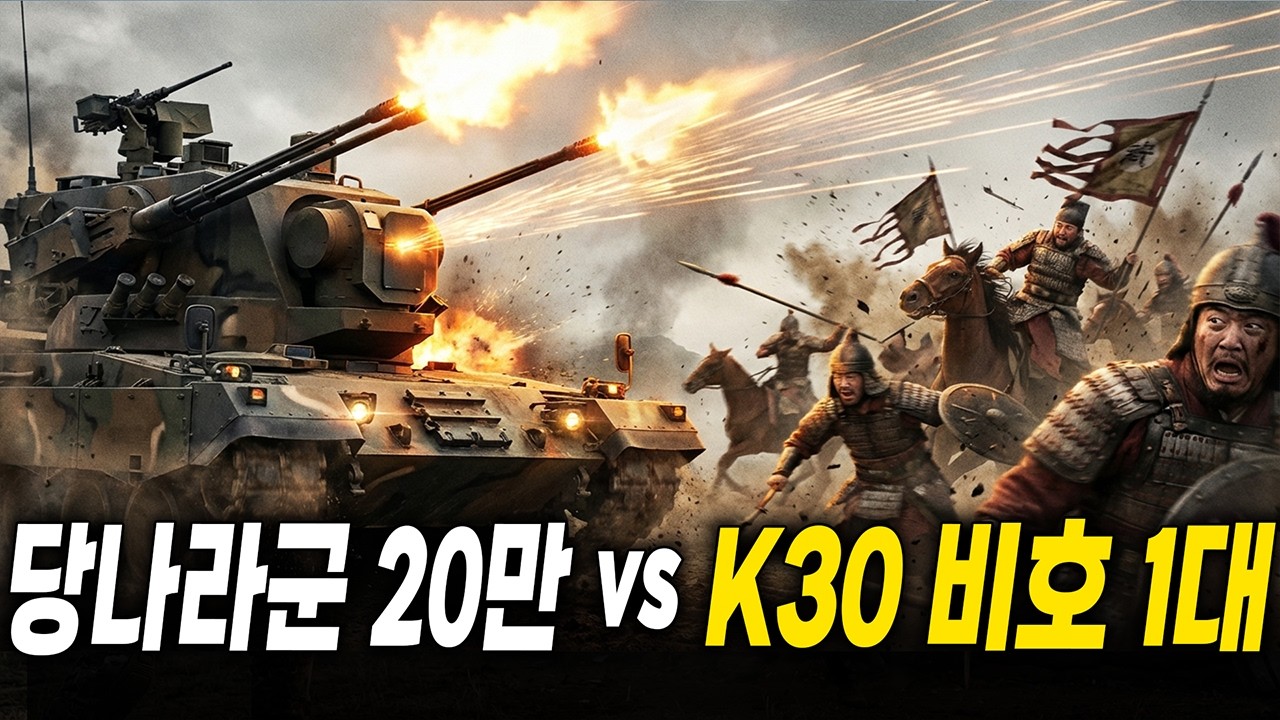 “우린 신라의 후손이다”… 조상과 합동전! K30 비호가 당 20만을 붕괴 시켰다.