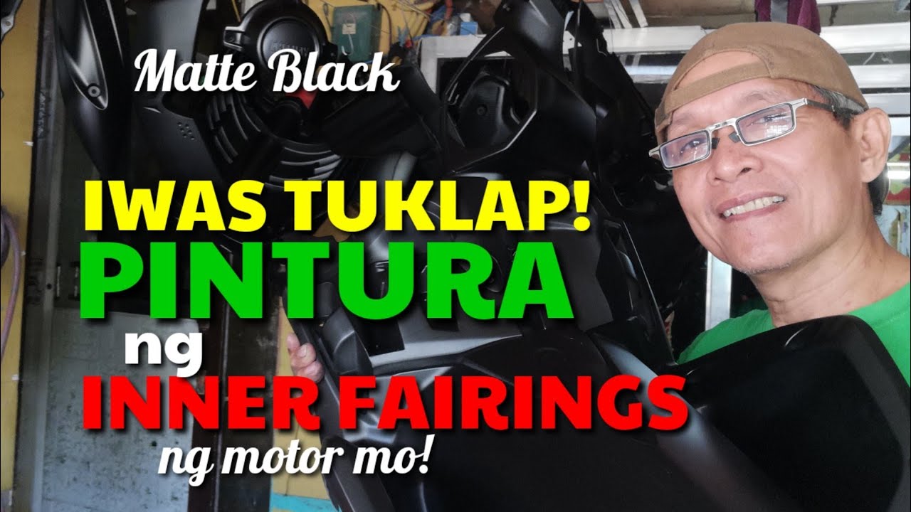 TAMANG PAGPIPINTA NG INNER FAIRINGS NG MOTOR I MATTE BLACK I DA HUSTLER'S TV