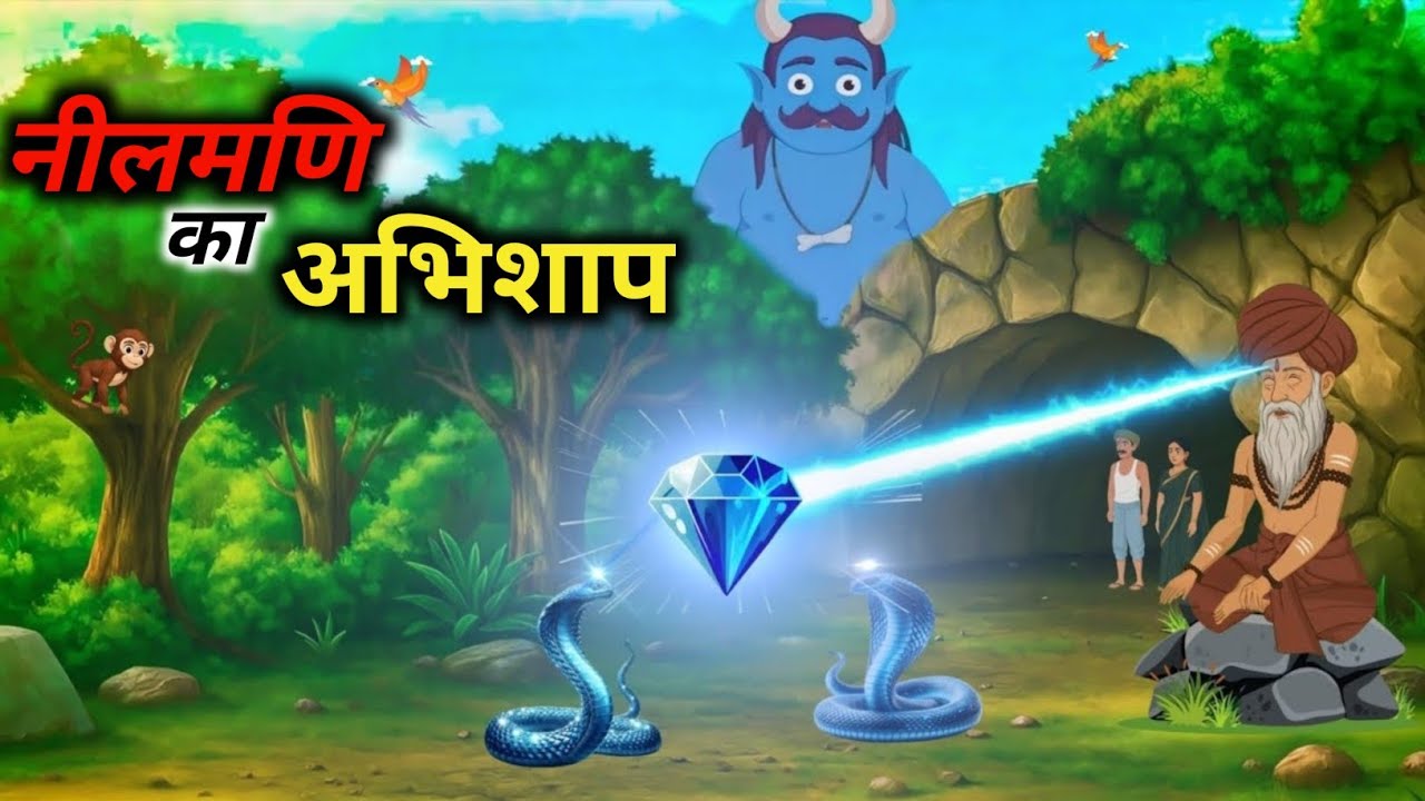 नीलमणि का अभिशाप 💎 | शापित राजकुमार और रहस्यमयी झील | Hindi Fairy Tales