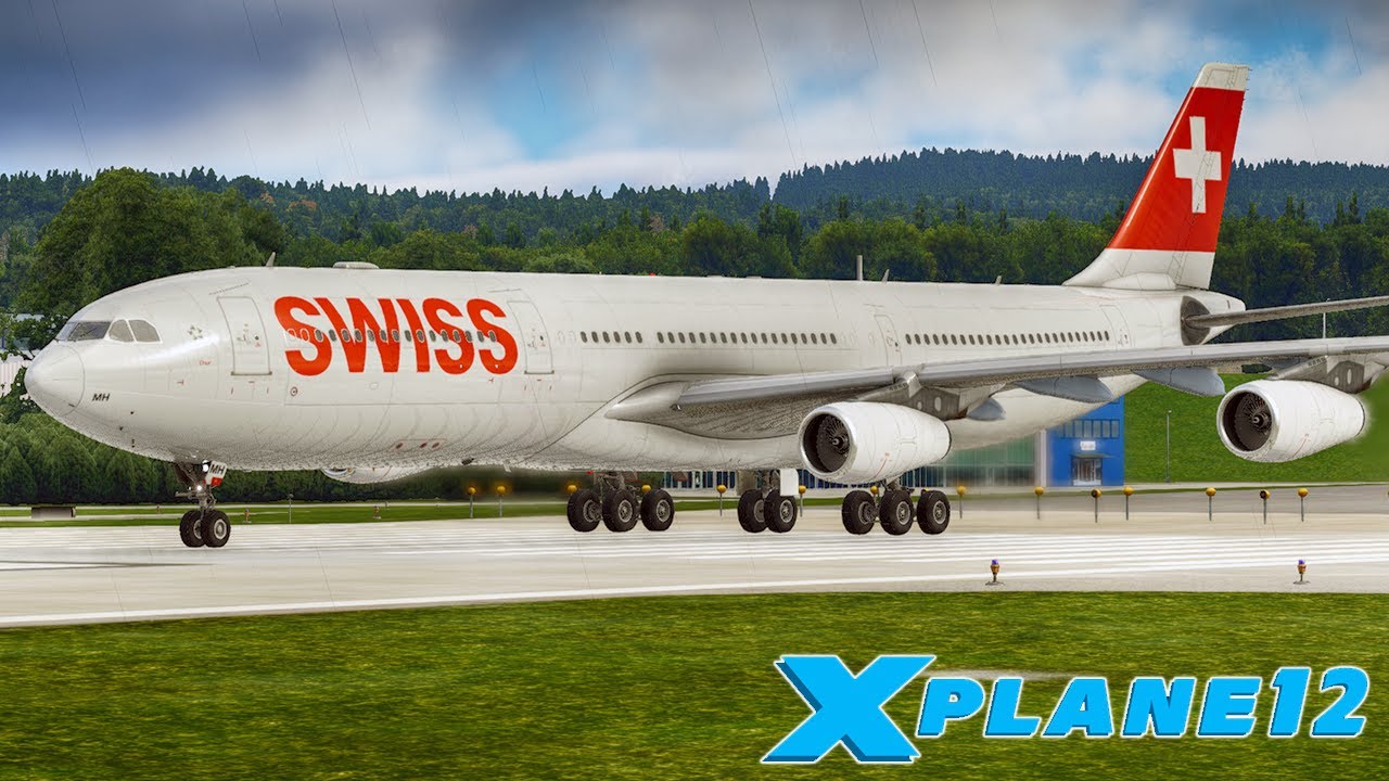 X-PLANE 12 // AIRBUS A340-300 SWISS ZURICH-MALLORCA