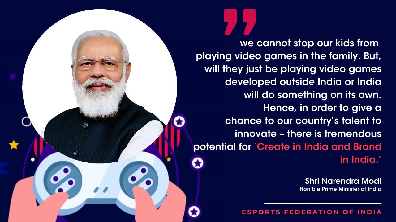Hon'ble PM Narendra Modi ji acknowldeging the Indian Video Games Industry (AGVC) & Its potential