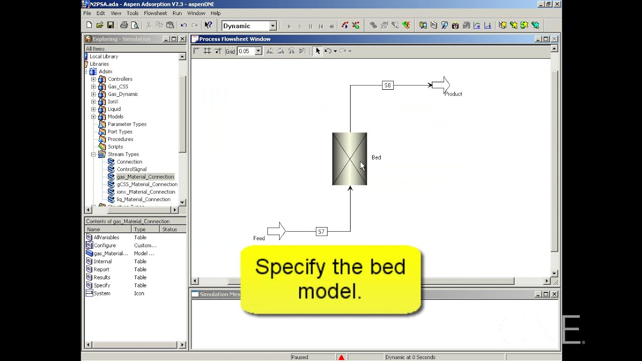 02_Creating Simple Flowsheet in Aspen Adsorption