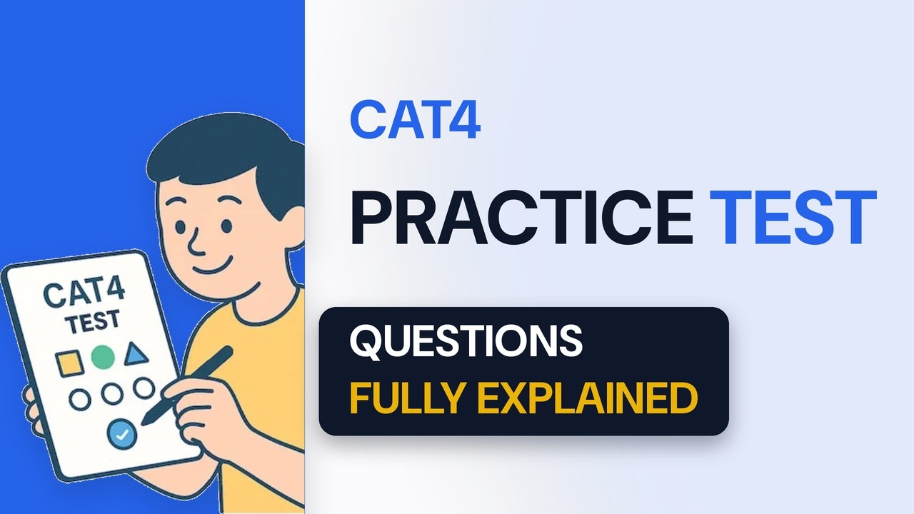 Пошаговое руководство по прохождению пробного теста CAT4 | Ответы на вопросы, аналогичные реальны...