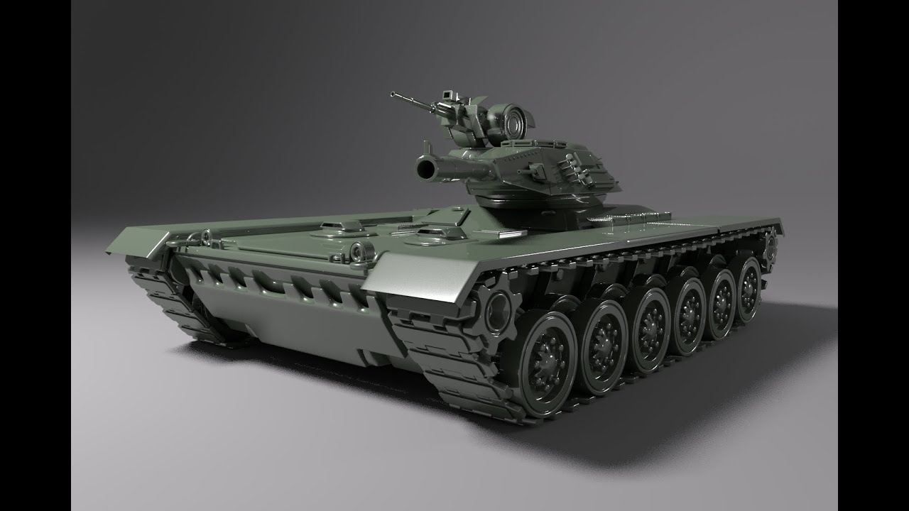 Tank concept modeling. Maya 2023. (I'm beginner)
