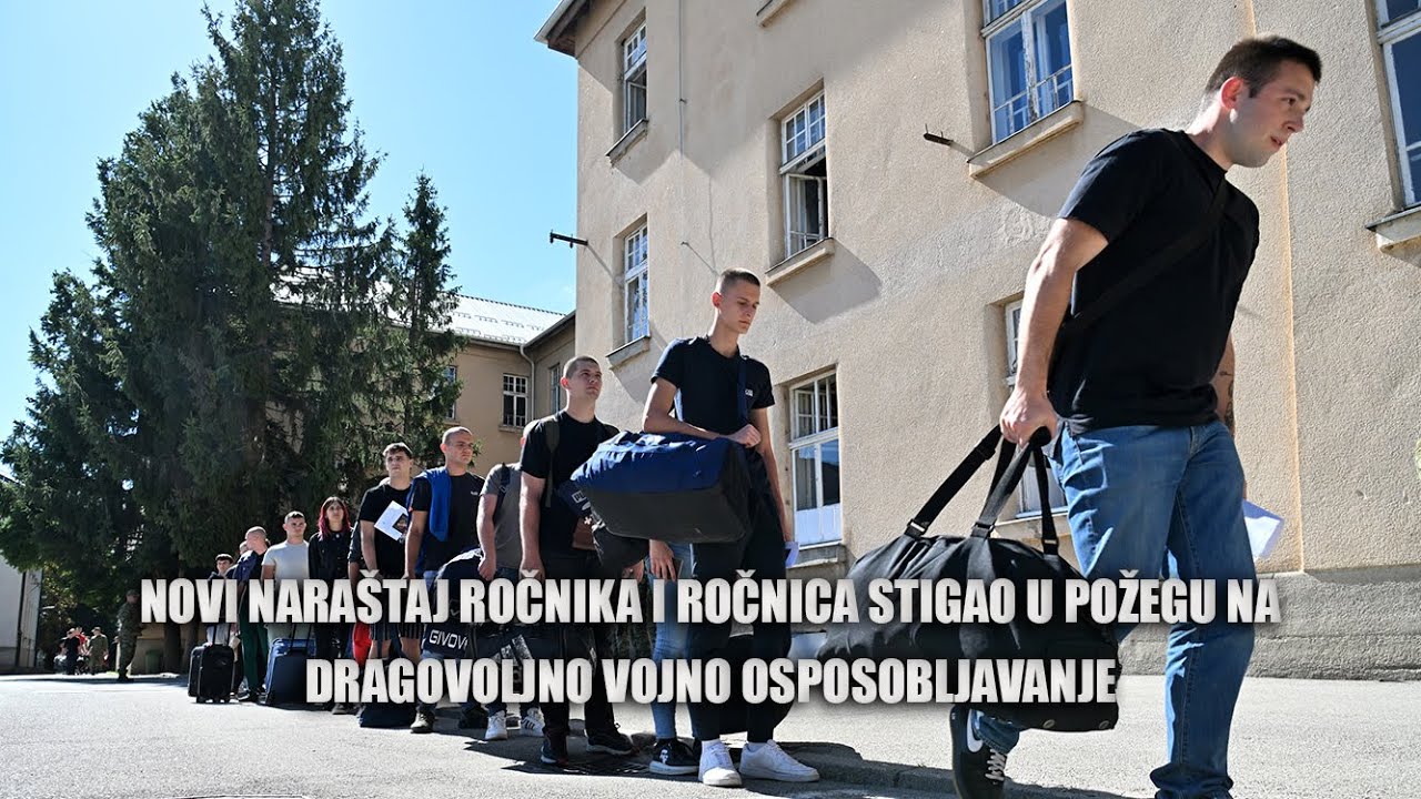Novi naraštaj ročnika i ročnica stigao u Požegu na dragovoljno vojno osposobljavanje