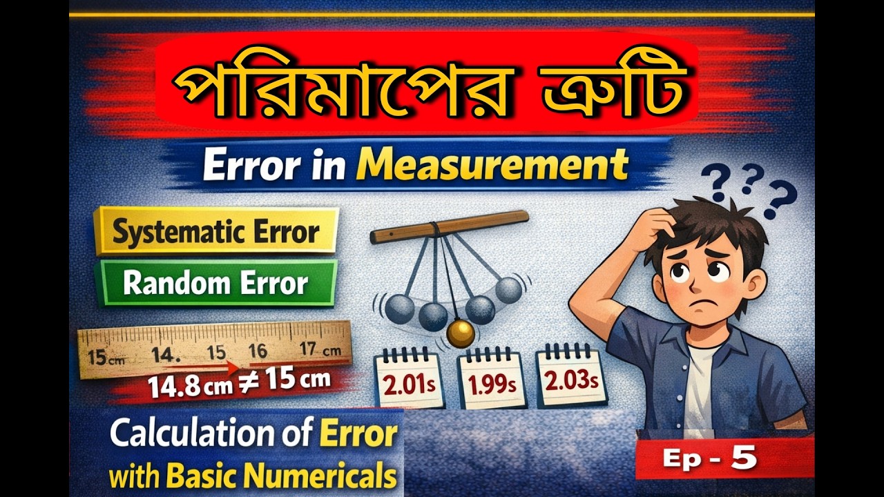 Errors in Measurement | Calculation of Error with Numericals | Class 11 Physics | Ep 5 #Abdur_Rakim