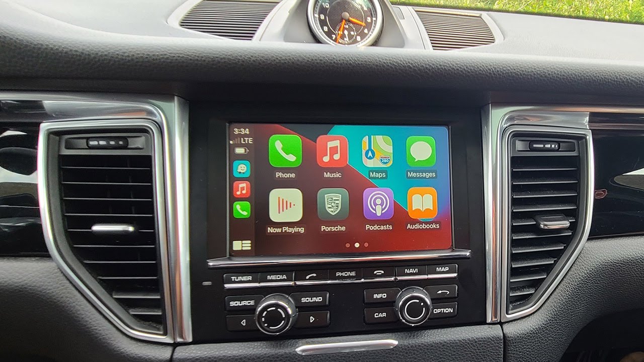 Беспроводные CarPlay и AndroidAuto в Porsche Macan 2014-2016 (поддержка сенсорного экрана)