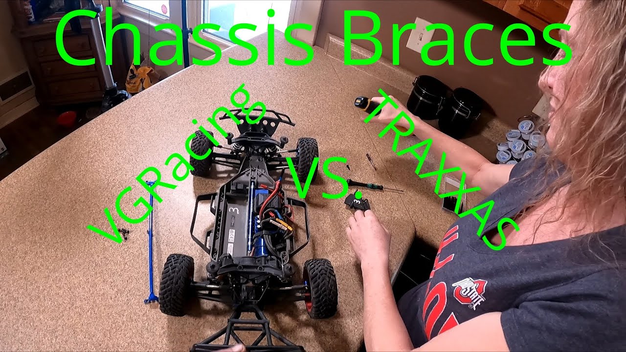 Traxxas slash 4x4 chassis brace VGRacing vs. Traxxas