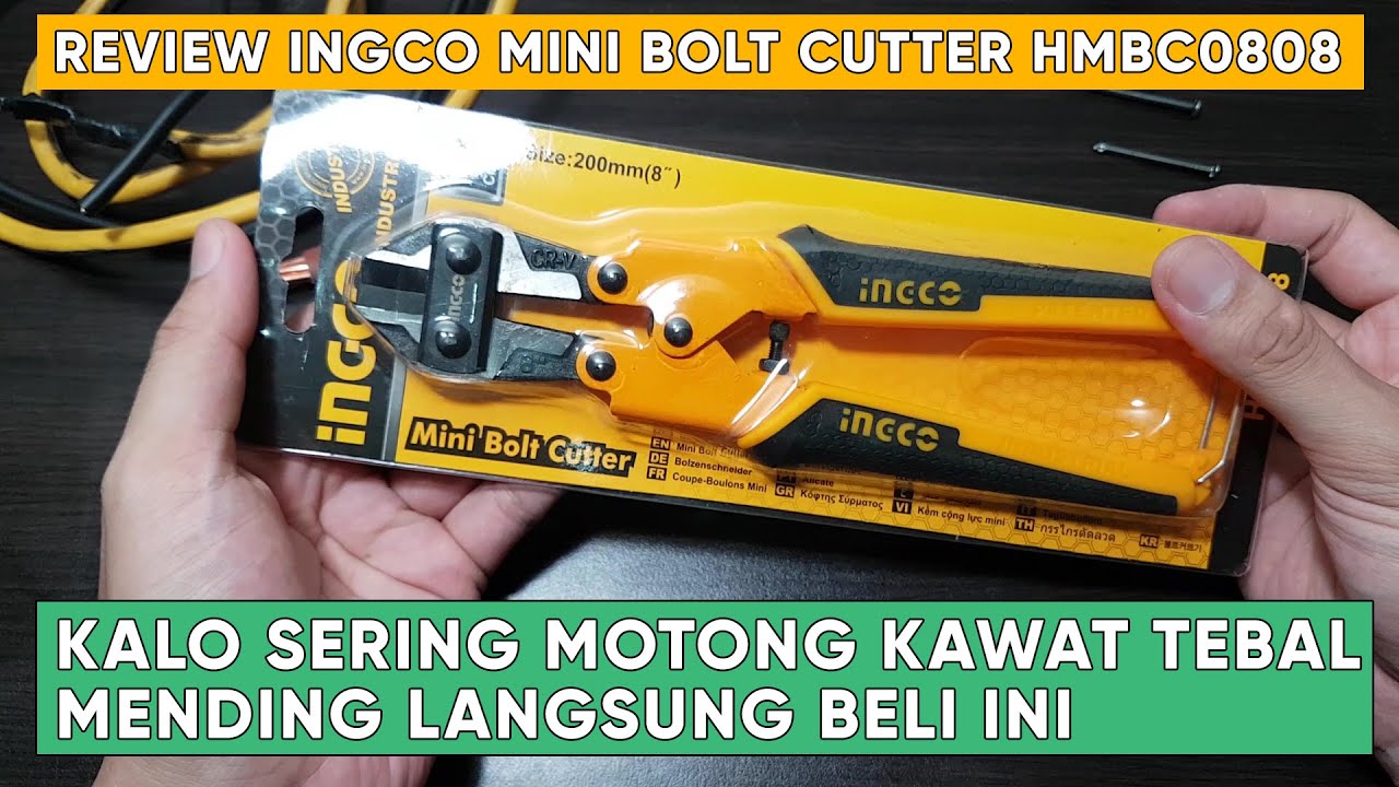 A Great Budget Bolt Cutter- Review Ingco Mini Bolt Cutter 8 Inch 200mm HMBC0808 Cr-V