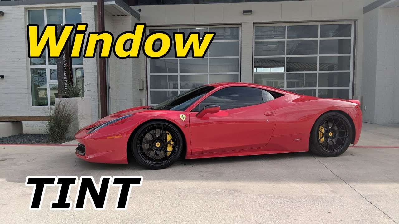 How the Pros Install Window Tint on my Ferrari 458 Italia