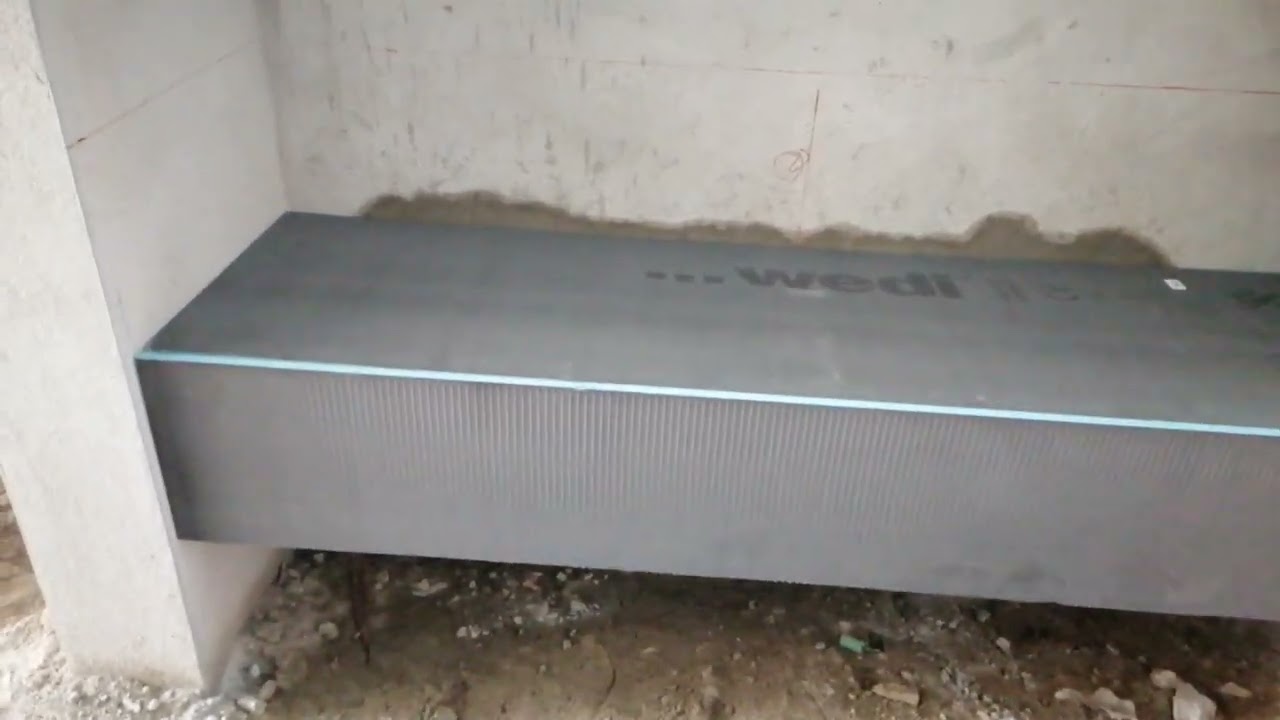 wedi board counter for wash basin #wediboard